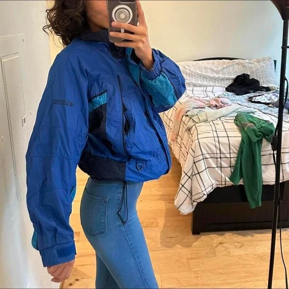 Women's Blue Ski Jacket - Picture 2 of 5